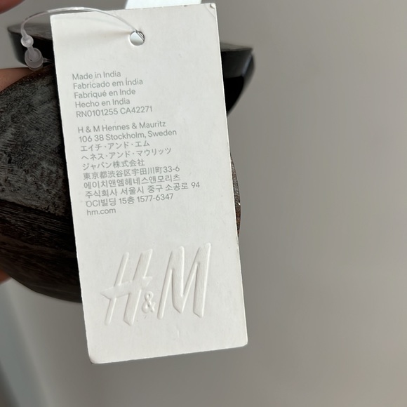 NWT H&M Wooden Pebble Bracelets with Antique Wood Finish - Picture 4 of 4